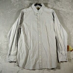 Sanoma Shirt Mens XLT Gray And White Button Up Shirt Workwear Basics